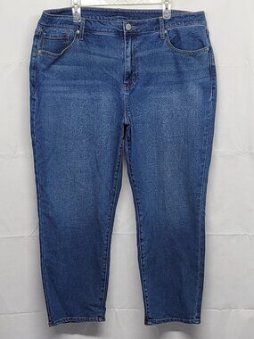 Potady Womens Jeans Ankle Size 18 Plus Tapered Leg High Rise Stretch Denim Pants